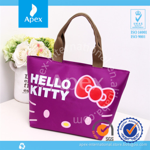 Oxford printed shopping hand bag